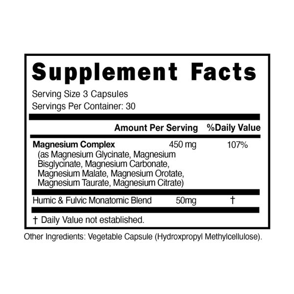 Magnesium Complex Capsules 7 Source Blend - Image 2